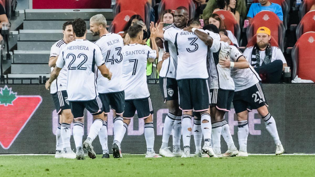 DC United team celebrations